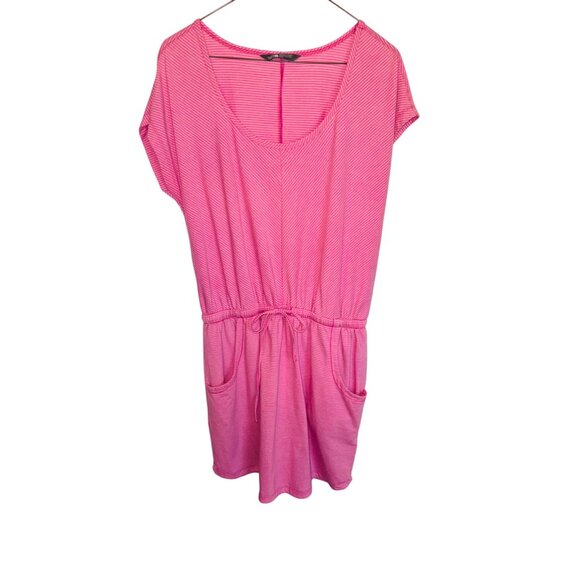 THE NORTH FACE Belted Mini T-Shirt Tennis Romper Pink Pockets Athliesure Travel - Picture 3 of 10